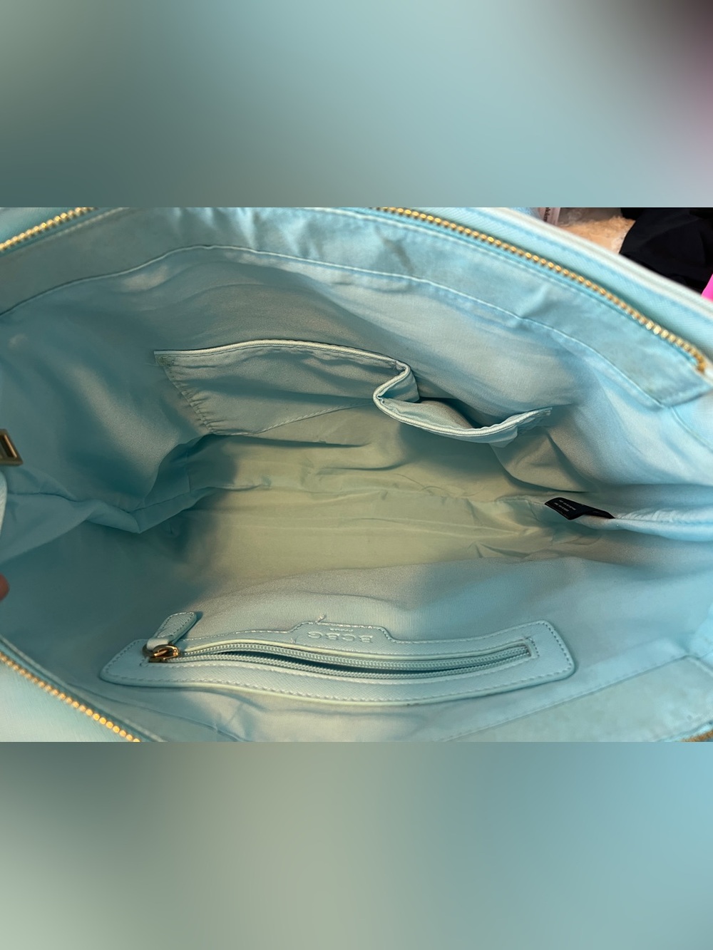 BCBG Paris Baby Blue Satchel - Picture 10 of 15